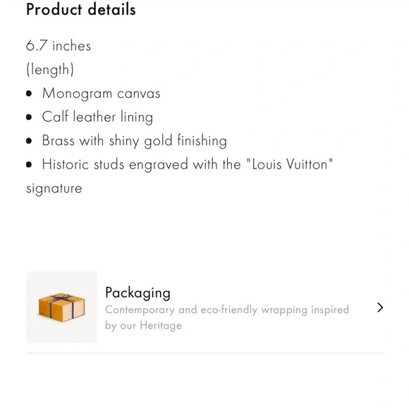 Louis Vuitton Gold and Brown Bracelet - Picture 6 of 9